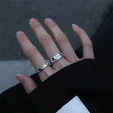 Lunivop Fashion Trendy Exaggerated Ring Punk Simple Style Female Cool Design Finger Creative Women Gold Silver Color Jewelry Gift Hot