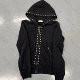Lunivop American Retro Gothic Rivet popular Casual High street trendy fashion hooded subculture comfortable versatile zipper sweatshirts