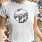 Lunivop Harajuku Streetwear Slim Summer Graphic Vintage T-Shirt Emo Girls 2000s Y2k Style Crop Tops T Shirt Print Fashion Women Crop Top