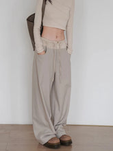 Lunivop Color Block High Waist Casual Yoga Pants Women's Versatile Fashion Sports Long Trousers Drape Straight Leg Pants Streetwear