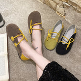Lunivop Autumn New Retro Ethnic Style Women's Shoes Fashion Design Flat Sole Casual Shoes for Women Bowtie Shoes Zapatos De Mujer