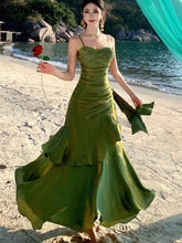Lunivop Sexy Solid Spaghetti Strap Sleeveless Evening Dresses Elegant Ruffles Party Long Dress For Women Summer Slim Beach New Vestidos
