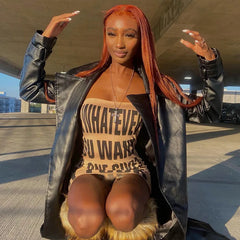 Lunivop Red Dress Letter Slogan Printed Hot Bodycon Y2k Clubwear Sexy Trendy Tube Top Mini Dresses Summer Clothes for Women Fashion Sexy