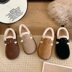 Lunivop Autumn Winter Women Shoes Casual Flats Women Moccasins Soft Loafers Fashion Warm Plush Slip on Female Cotton Shoes