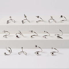 Lunivop 1PC 361L Surgical Steel Spiral Spiral Twisted Lip Ring Labret Ring Piercing Punk Spike Nose Ring Eyebrow Tongue Piercing Jewelry