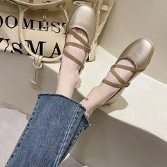 Lunivop High Quality Women's Shoes New Shallow Cut Flat Sole Shoes for Women Korean Style Fashion Soft Sole Mary Jane Shoes Zapatos