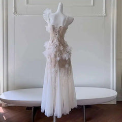 Lunivop 2025 New 3D Flower Applique Glamorous Mermaid Style Women Dress Beaded Details Sleeveless Long Dresses Female