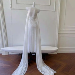 Lunivop Not Return And Refund Spring New Metal Flower Women's Gown Dress Solid Pleated Elegant Party Dresses Female