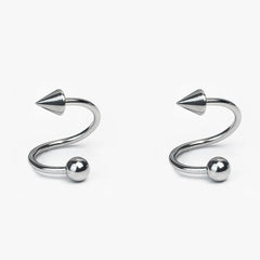 Lunivop Spiral Twister Barbell Piercing Surgical Steel Spike and Ball Lip Ring Cartilage Helix Earring Body Jewelry Dudaklar Burun