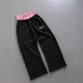 Lunivop Hip-hop Vintage Aesthetics 2000s American retro style street Harajuku loose casual double waisted pants fake two piece Sweatpant