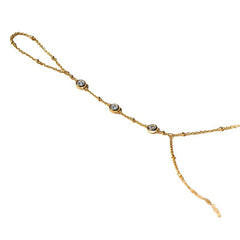 Lunivop Trendy Vintage Boho Round Zircon Hand Chain Bracelet for Women Niche Design Elegant Beach Party Jewelry Girlfriend Gifts