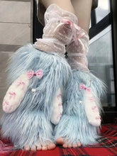 Lunivop Japanese Kawaii Rabbit Ears Women's Socks Sweet Y2k Aesthetic Cute Bow Sock Casual Fluffy Streetwear Harajuku Fur Leg Warmers