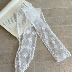 Lunivop Unique Y2k Long Lace Waistband Floral Bow Lace Waist Belt Tie Up Thin Dress Jeans Belt Summer ремень женский cinturones de mujer