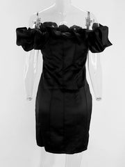 Lunivop Sexy backless mini black white summer dress womens elegant ruffles evening party dresses bodycon club birthday dress vestidos