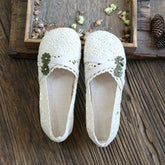 Lunivop Flats Kawaii Ladies Footwear Round Toe Hollow Flower Women's Shoes Cute Flat Beige A High Quality Social Youthful Emo L 39