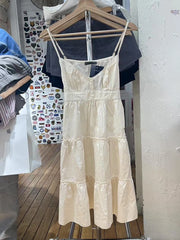 Lunivop Floral Embroidery Lace Trim A-line Dress Women New Lace-up Buttons Sleeveless Mini Dresses Preppy Style Sweet Short Vestido Y2K