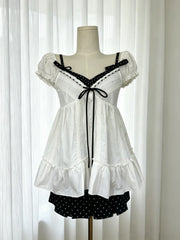 Lunivop Kawaii Harajuku 3 Piece Set Women Gothic Lolita Lace Shirt Slim Y2K Skirt Aesthetic Korean Fashion Suit Chic