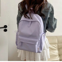 Lunivop New Pure Color Large Capacity Simple Casual Oxford Cloth Student Class Bag Men's Casual Double Shoulder Bag Fresh Sweet Style