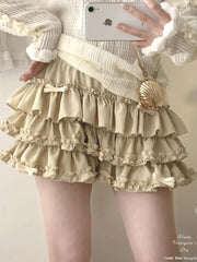 Lunivop Sweet Bow Kawaii Skirts Women High Waist Japan Mini Cake Skirt Fashion Preppy Style Design Elegant Female Ball Gown Skirts