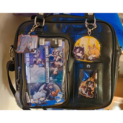 Lunivop Harajuku Transparent Black Itabag Women Versatile Large Capacity Square Bag Handbag Ladies Japanese Style Ita Bags