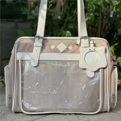 Lunivop Japanese Beige Ita Bag Handbag Women Harajuku Aesthetic Transparent Itabag Ladies Large Capacity Shoulder Bags New