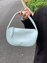 Lunivop Hot Girls Blue Underarm Bag Purse Women Hot Girls Leather Chic Hobos Bags Female Harajuku Aesthetic Y2k Handbag Summer