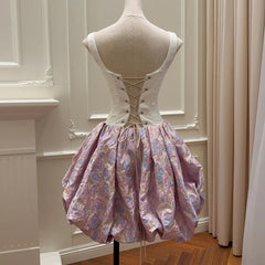 Lunivop New Item Fashion Women's Dress Short Sleeve Square Neck Printing Female Party Dresses 2025 Summer New Tide