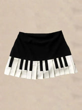 Lunivop Sweet Black White Patchwork Short Skirt for Women Y2k High Waist Pleated Skirts Summer New All-match Falda Sexy Mujer
