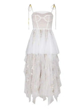 Lunivop Banquet Dress Women Elegant Spring Autumn New 2025 Slimming Spliced Mesh Party Cake Long Dresses Female