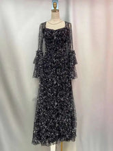 Lunivop Women's Printing Design Dresses Round Neck High Waist Long Sleeve Slim Elegant Dress Female Autumn 2025 New