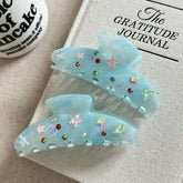 Lunivop Fashion Starfish Hair Claw For Women Classic Blue Rhinestone Hair Clip Large Shark Clip Crab Hairpin Hair Accessories