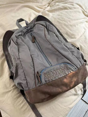 Lunivop Trendy Double-oulder American Embroidery Bapa Large Capaci Women's Bag New Sle Iuencer Casual Polyester