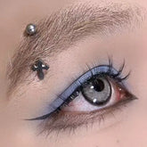 Lunivop 1Pc Trendy Subculture Punk Style Cross Titanium Steel Eyebrow Piercing High Quality Must-have E-girl Jewelry Gift