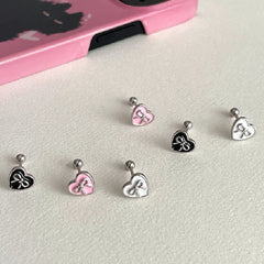 Lunivop Design Sweet Cool Style Bow Knot Earrings Women's Simple Elegant Jewelry Gifts