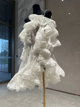 Lunivop Fashion Solid Color Dress Women's Slash Neck Short Sleeve Mesh Casual Dresses 2025 Summer New Tide