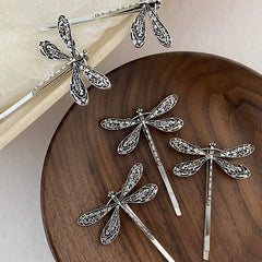 Lunivop 2Pcs/Set Fashion Vintage Dragonfly Barrettes Hairpin Hair Clips For Women Girls Headwear Bangs Side Hair Accessories