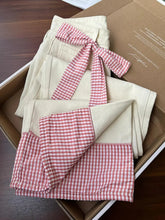 Lunivop Plaid Patchwork Sweet Jeans Women Elegant Bow High Waist Denim Pant Fall Winter Loose Casual Female Fashion Wide Leg Trousers