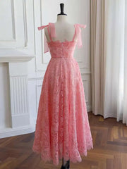 Lunivop Solid 3D Lace Bow Design Women's Dresses For Women Strapless High Waist Sleveless Elegant Dress 2025 New Clothing