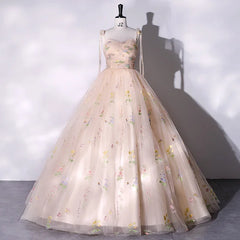Lunivop Quinceanera Wedding Dresses Fashion Spaghetti Strap Floor-length Ball Gown Dress Sweet Embroidered Flowers Long Prom Dresses
