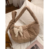 Lunivop Korean Down Bags Women's New Fashionable Cloud Versatile Casual Diamond Grid Hobos Bag