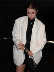 Lunivop Retro Turn-down Collar Leopard Print Jackets Women Casual Chic Single Breasted Jacket Female Autumn Pocket Office Outerwear Tops