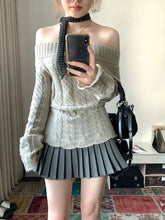 Lunivop Korean Style Sexy Off Shoulder Sweater Women Sweet Elegant Long Sleeve Knitted Pullover Cute Fashion Slim Up Sweaters