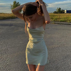 Lunivop Summer Bodycon Short Dresses for Women Cheap Casual Solid Color Ribbed Evening Party Mini Dress Sexy Club Streetwear