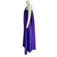 Lunivop Fashion High Waist Loose Party Dress Women Elegant One Shoulder Draped Sleeveless Asymmetric Solid Maxi Long Sundress