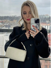 Lunivop Bla Suede Crossbody Bag Women's 2025 New mat High-End Feeling Pen Holder Bag Single oulder Underarm Bag