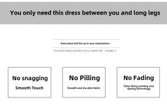 Lunivop High-waisted Slimming Skirt Greysuit Women's Lightweight Casual A- line Medium-length Dress