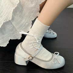Lunivop Simple and Gentle Fragrant Retro French Thick Heel Mary Jane Shoes Women's Autumn and Winter Versatile Single Shoes