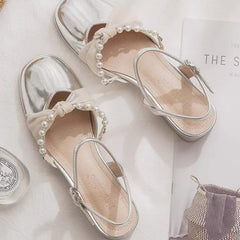 Lunivop Sandals Women Summer New Fashion High Quality Patent Leather Mary Jane Women's Shoes Shallow Mouth High-heeled Single Shoes