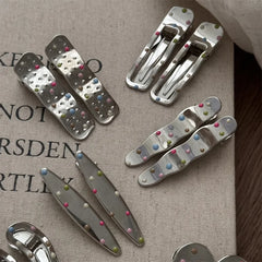 Lunivop Y2k Hair Clips for Women Elegant Metal Duckbill Clip Side Bangs Barrettes Girls Hair Accessories