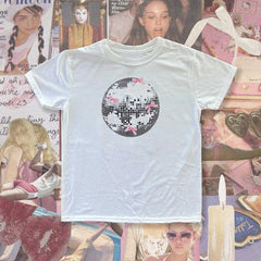 Lunivop Harajuku Streetwear Slim Summer Graphic Vintage T-Shirt Emo Girls 2000s Y2k Style Crop Tops T Shirt Print Fashion Women Crop Top